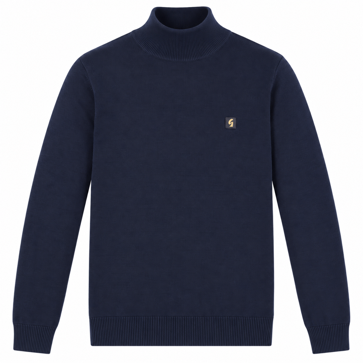 Gabicci Vintage Men's V55GK10 Duke Turtle Neck Knit Jumper Navy