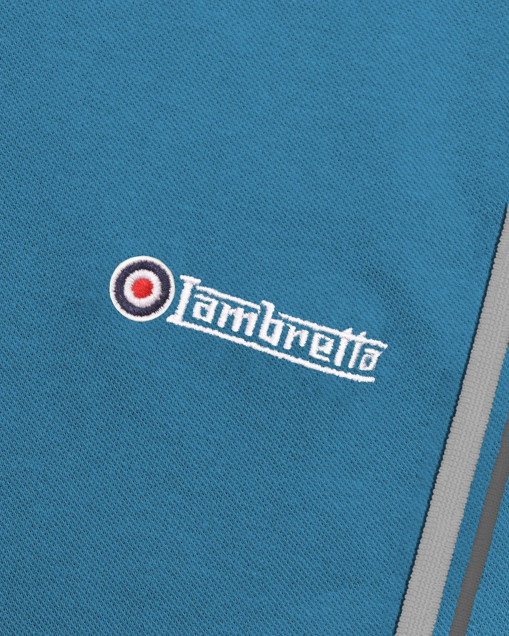 Lambretta SS1608 Twin Tipped Polo Shirt Dark Blue / Thuderstorm / Grey