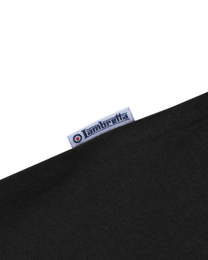 Lambretta Men's SS5006 Brand Logo T Shirt Black