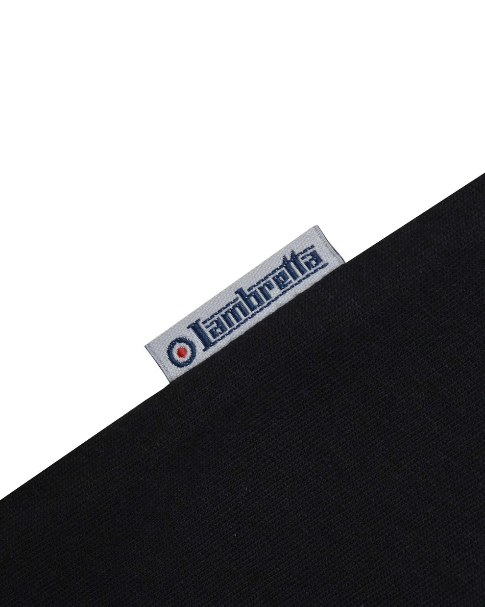 Lambretta Men's SS9101 Two Tone Taped T Shirt Black / White