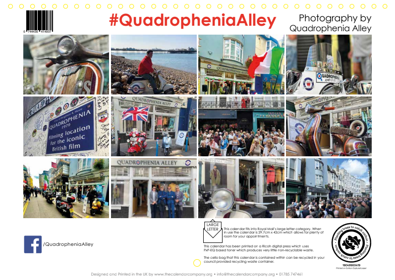 Quadrophenia Alley Exclusive 2026 Calendar