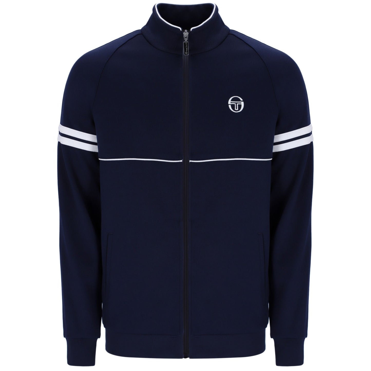 Sergio Tacchini Men's Orion Track Top Maritime Blue / White