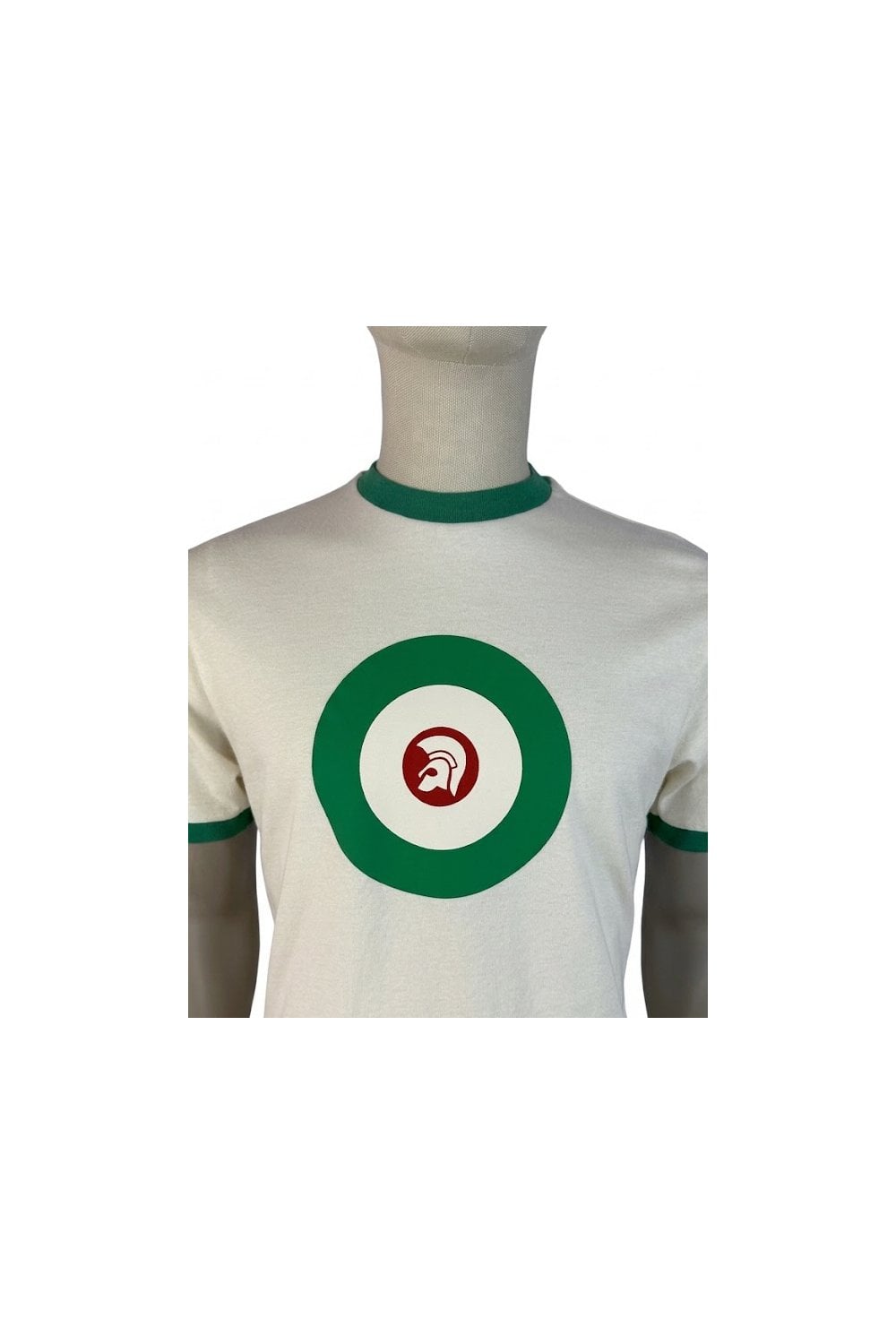Trojan Records Men's TC1040 Target Ringer Tee Shirt Italia