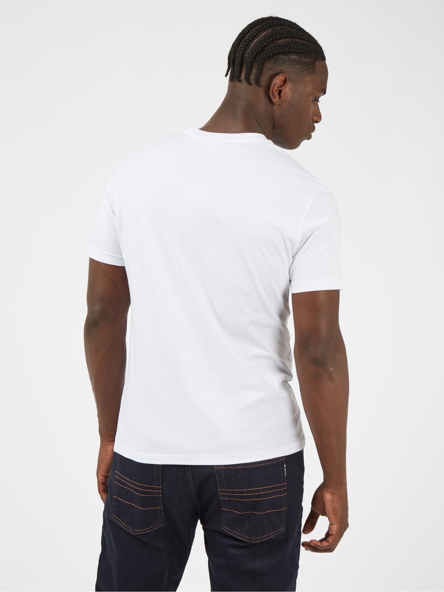 Ben Sherman Men's 0059326 SS Signature Pocket T-Shirt White