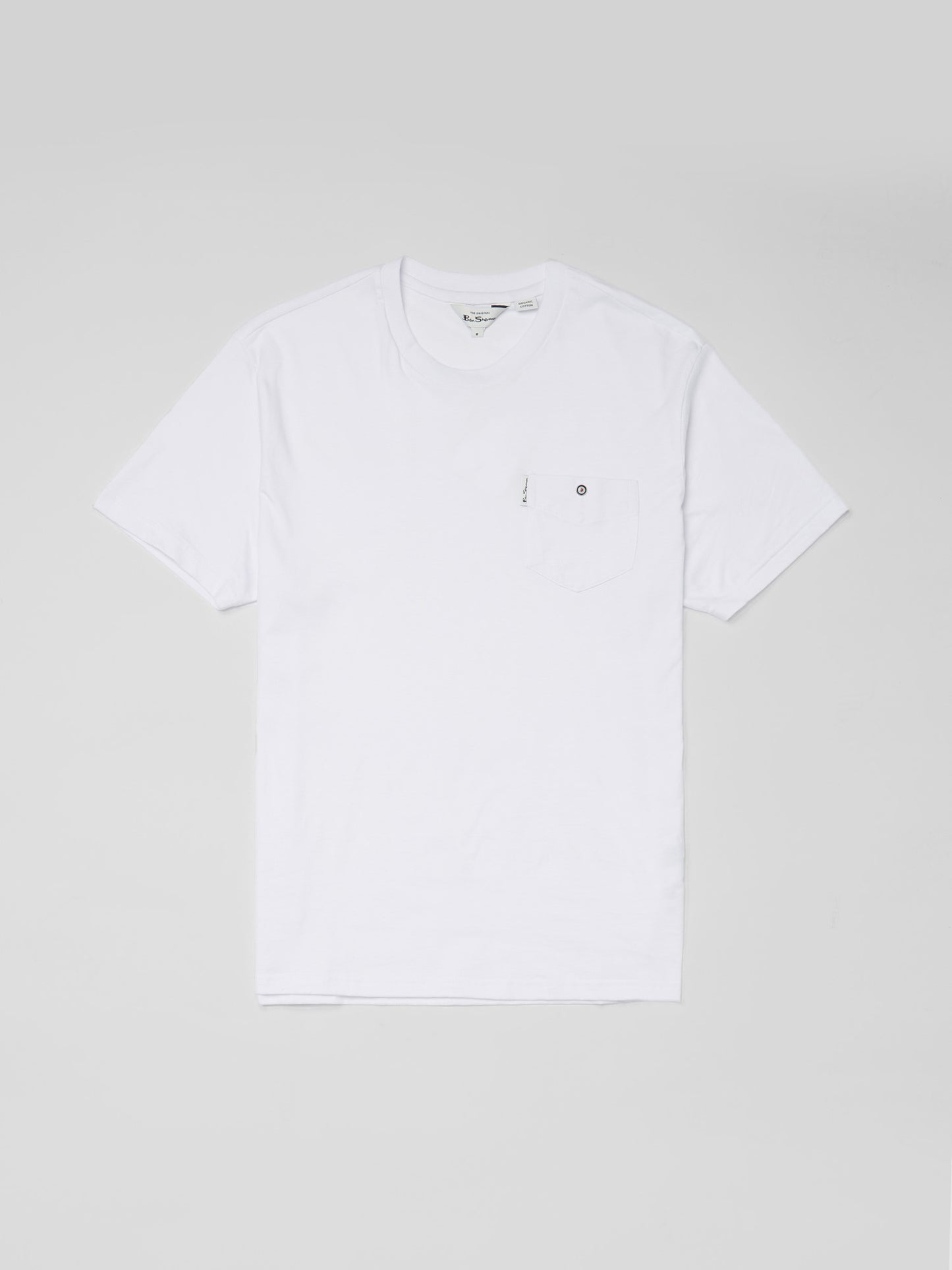 Ben Sherman Men's 0059326 SS Signature Pocket T-Shirt White