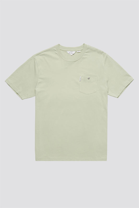 Ben Sherman Men's 0059326 SS Signature Pocket T-Shirt Pistachio Green