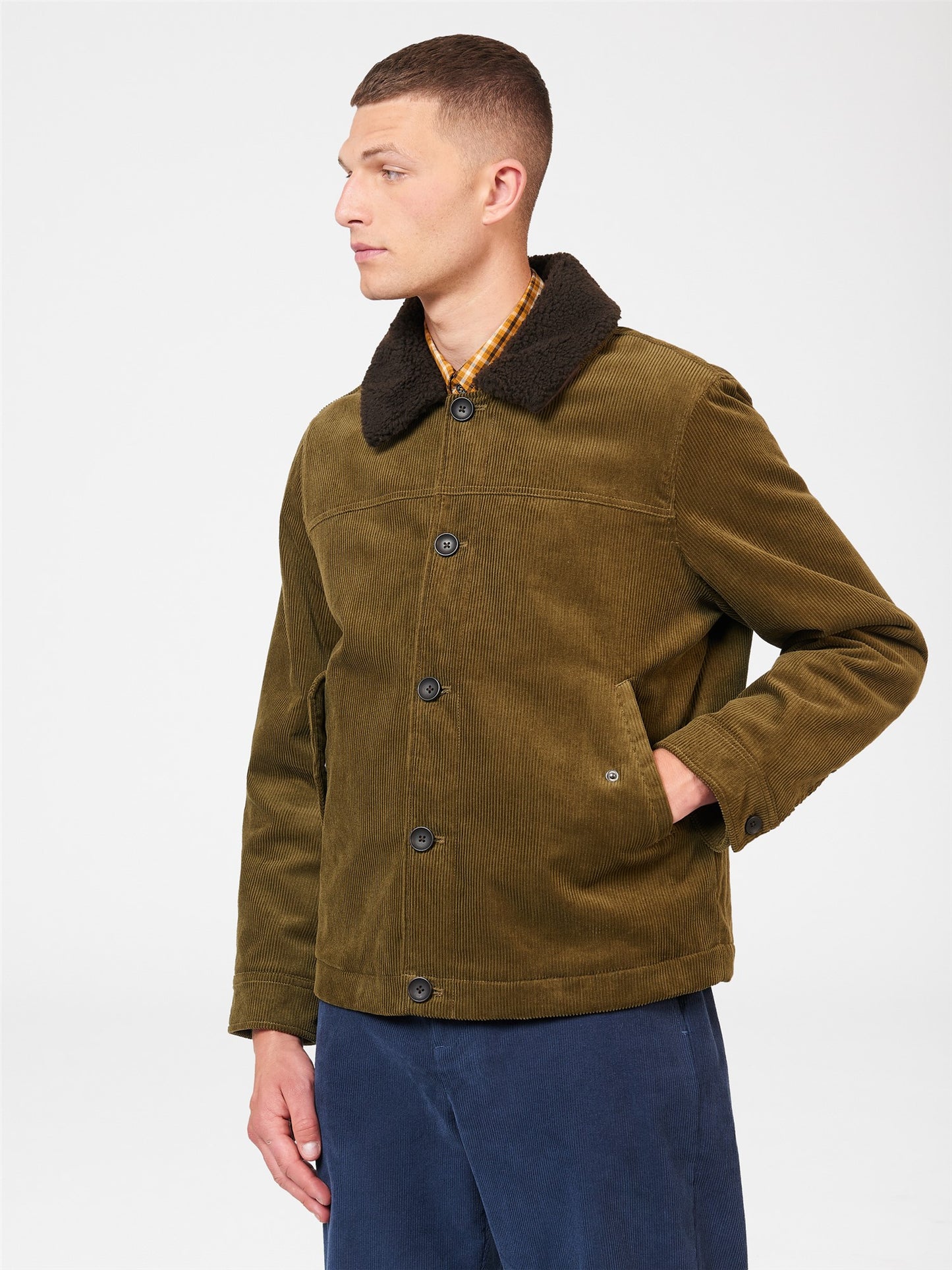 Ben Sherman Men's 0074919 Winter Corduroy Jacket