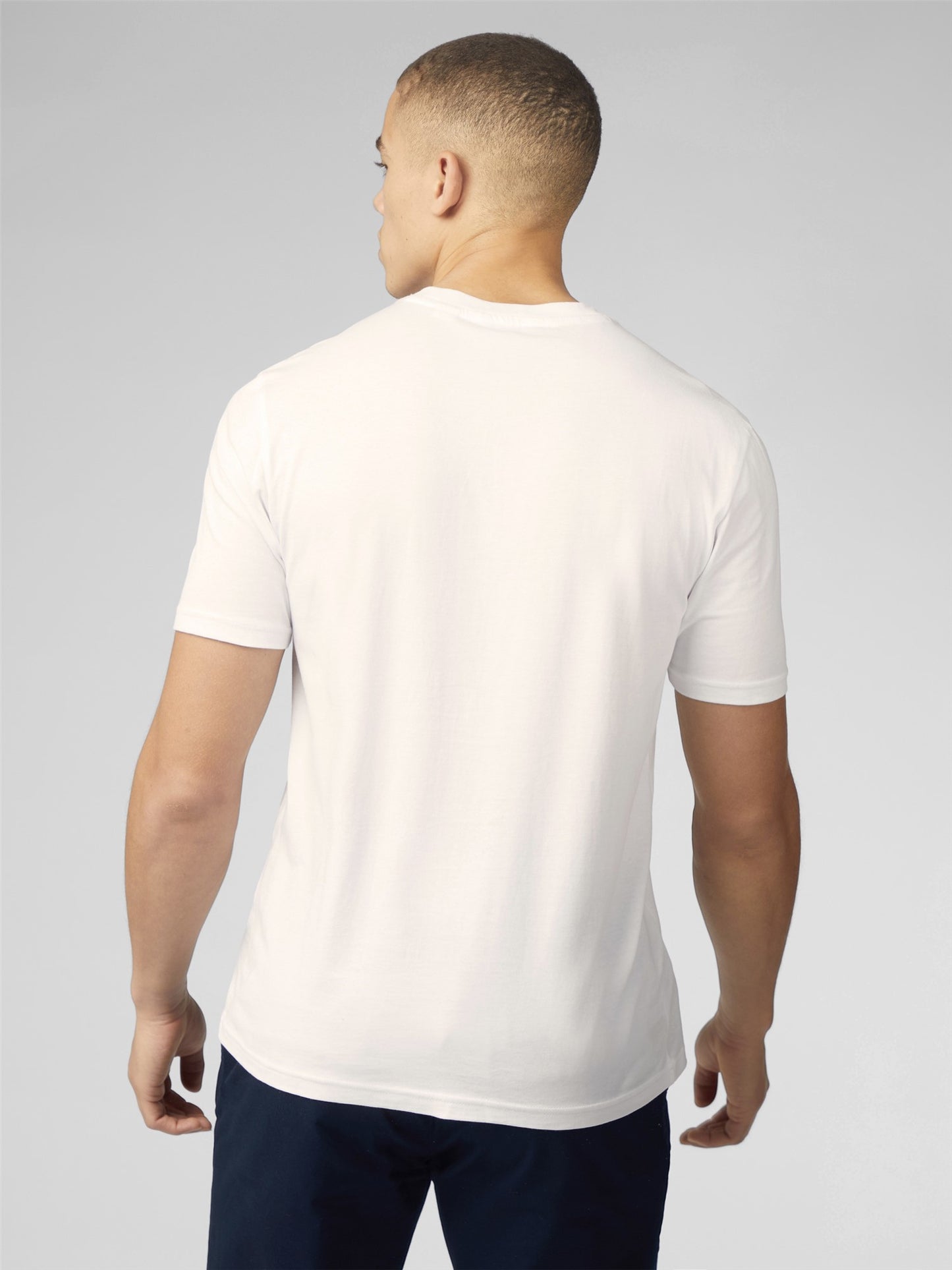 Ben Sherman Men's 0076132 SS Summer Scooter T-Shirt White