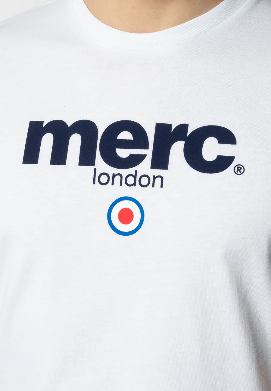 Merc Men's Brighton Crew Neck T Shirt White