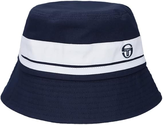 Sergio Tacchini Men's STA25011 Newsford Bucket Hat Maritime Blue / White