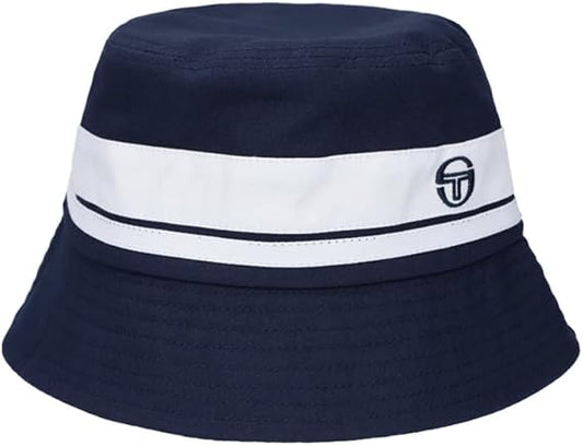 Sergio Tacchini Men's STA25011 Newsford Bucket Hat Maritime Blue / White