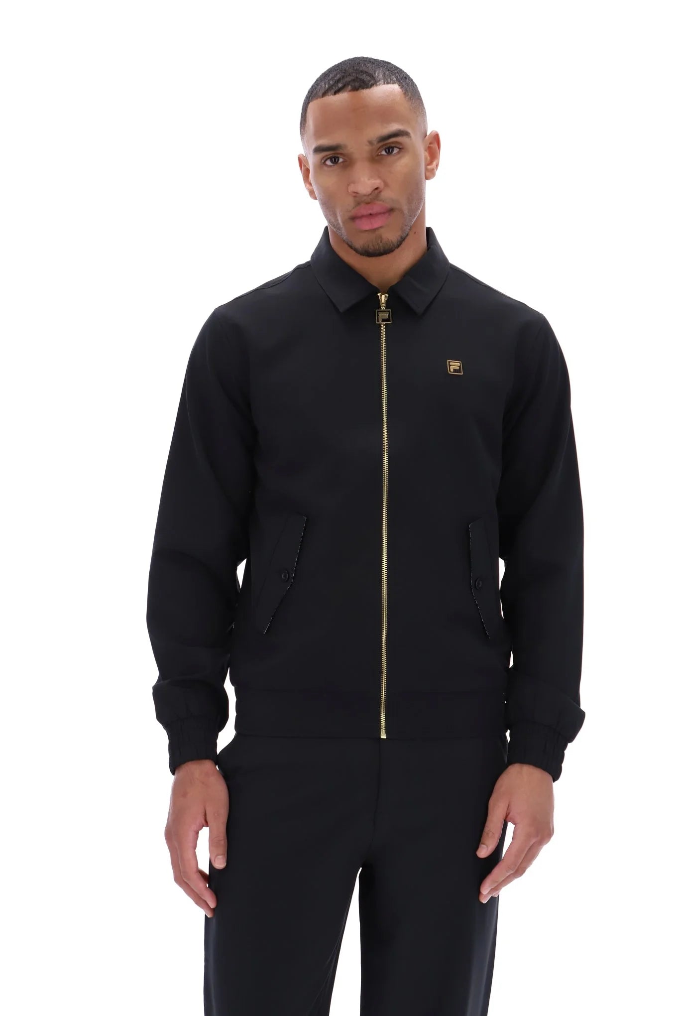 Fila Vintage Men's Adrian Harrington Jacket Black