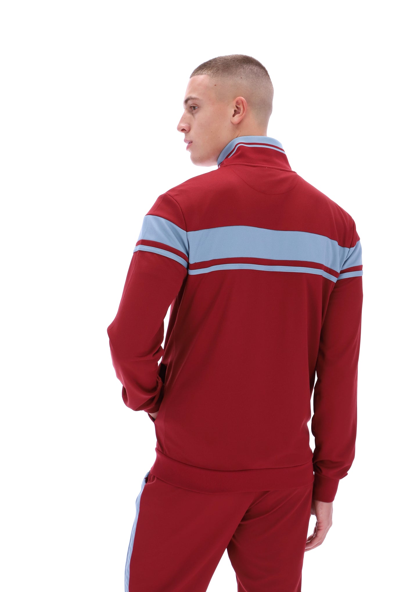 Sergio Tacchini Men's Damarindo Track Top Tibetan Red