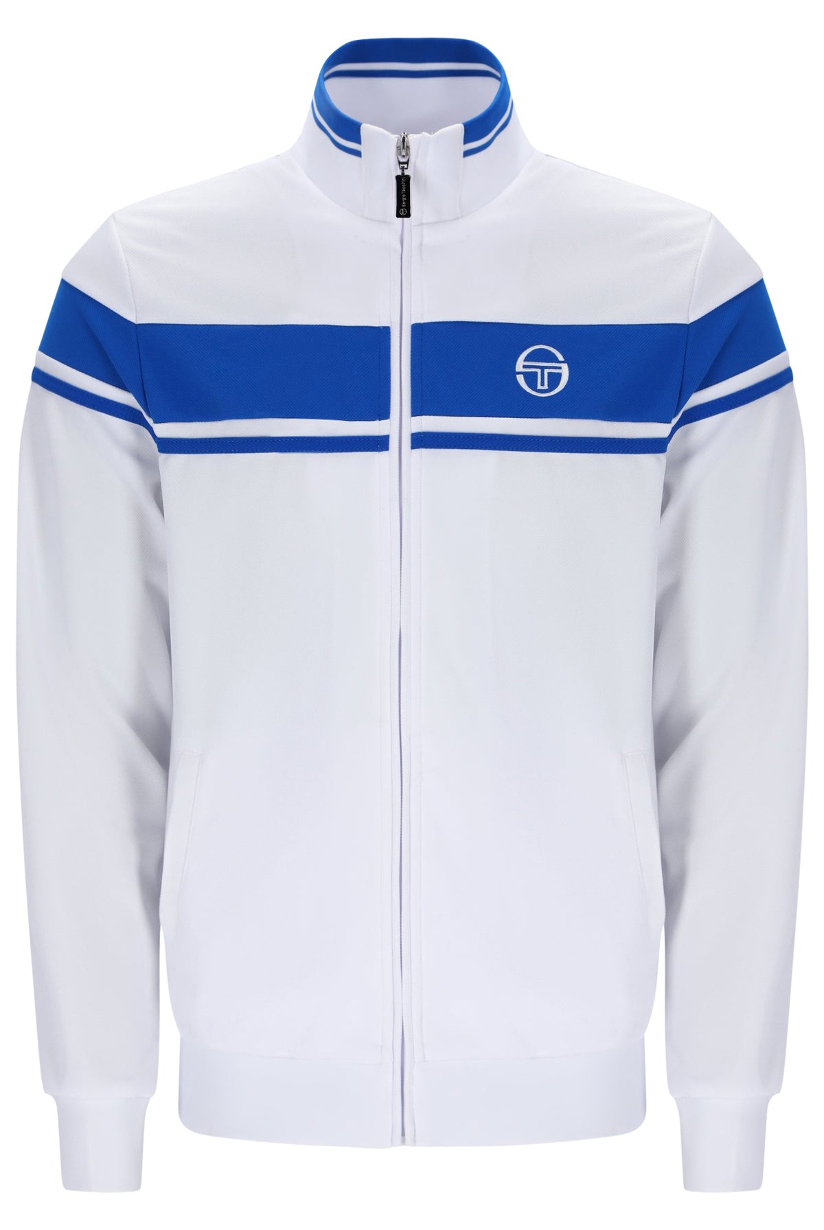 Sergio Tacchini Damarindo Track Top White / Princess Blue