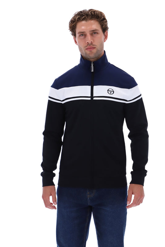 Sergio Tacchini Damarindo Track Top Maritime Blue / White / Black