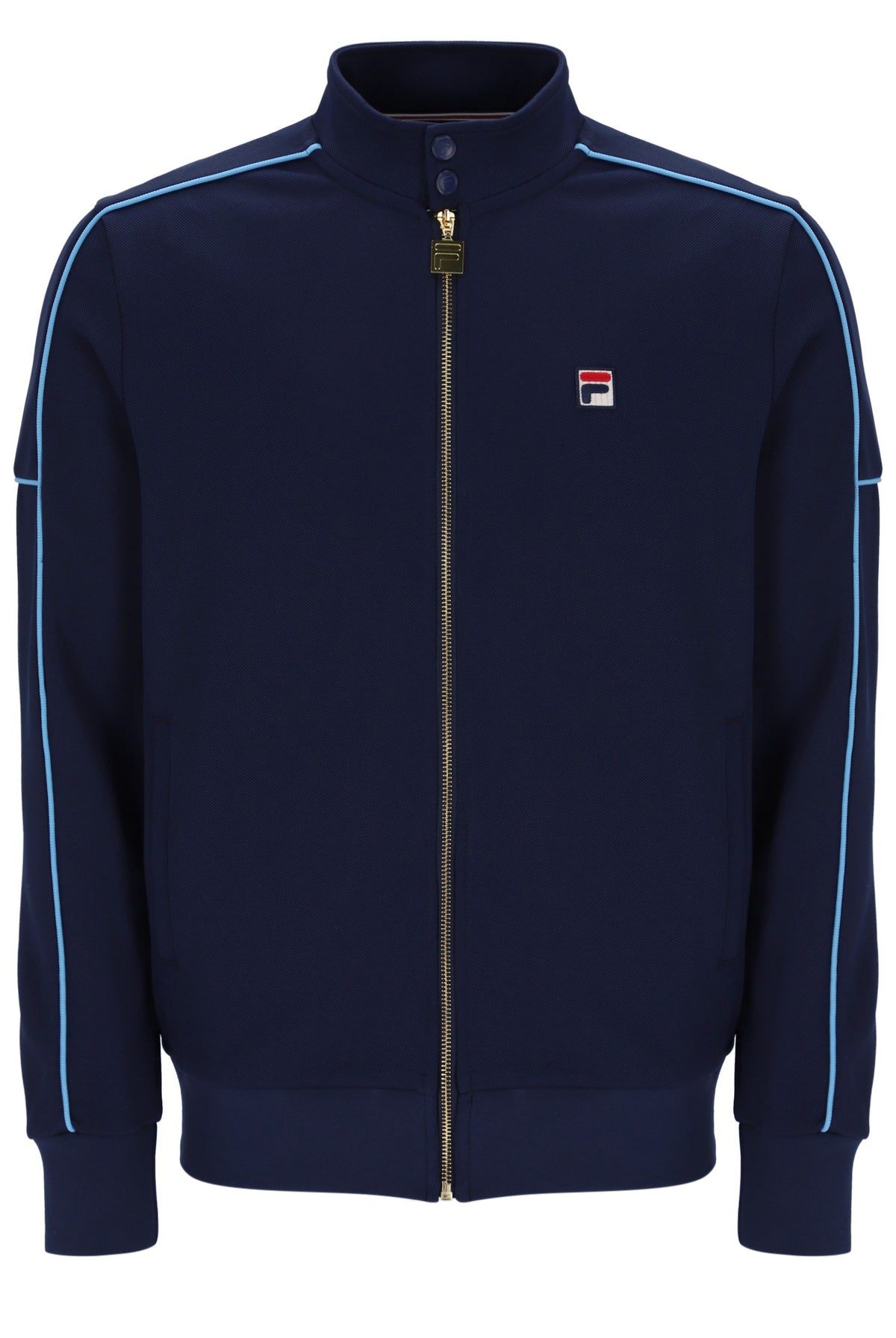 Fila Vintage Eldon Piping Track Top Fila Navy / Azure Blue