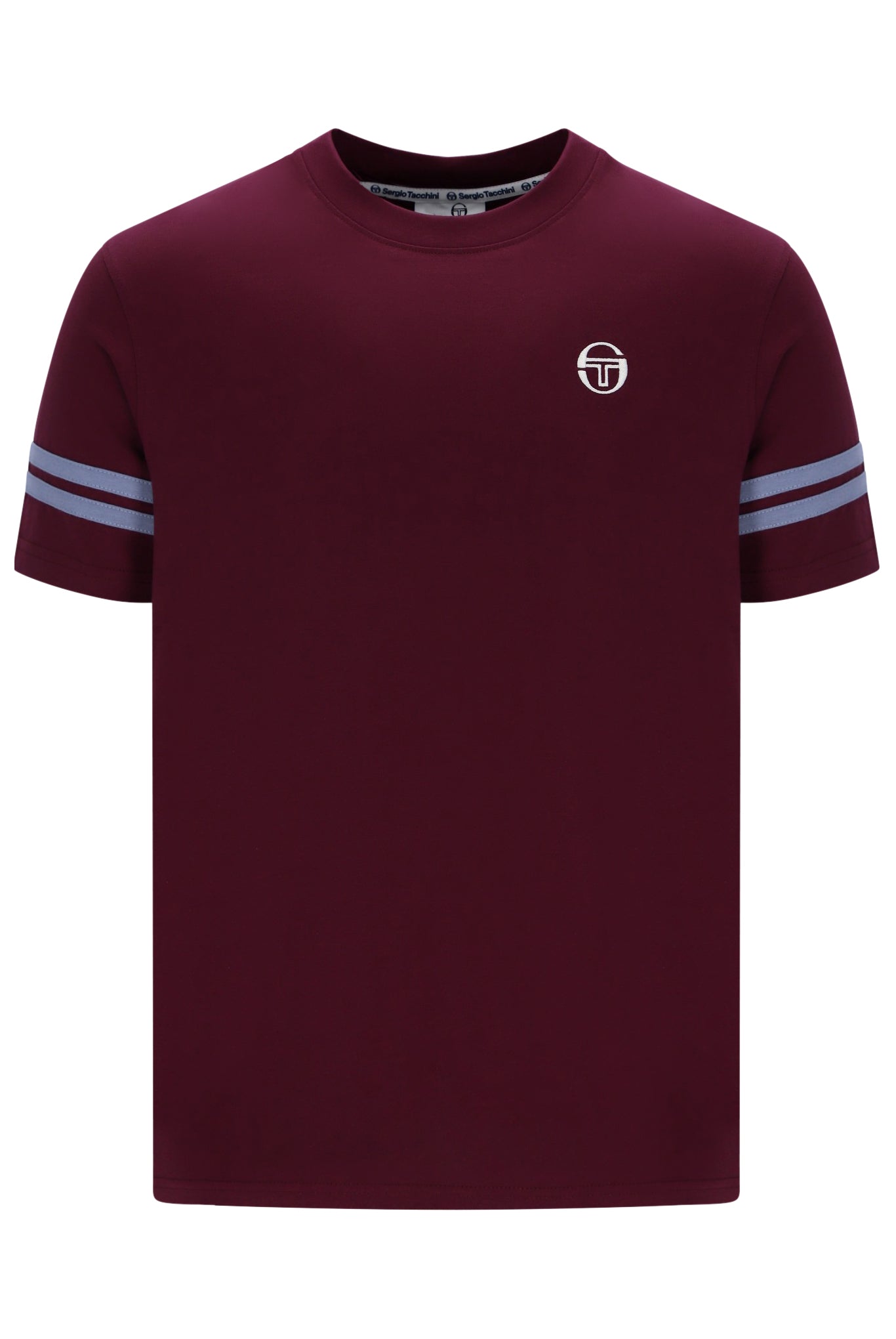 Sergio Tacchini Men's STM18376 SS Grello Crew Neck T Shirt Fig / Country Blue