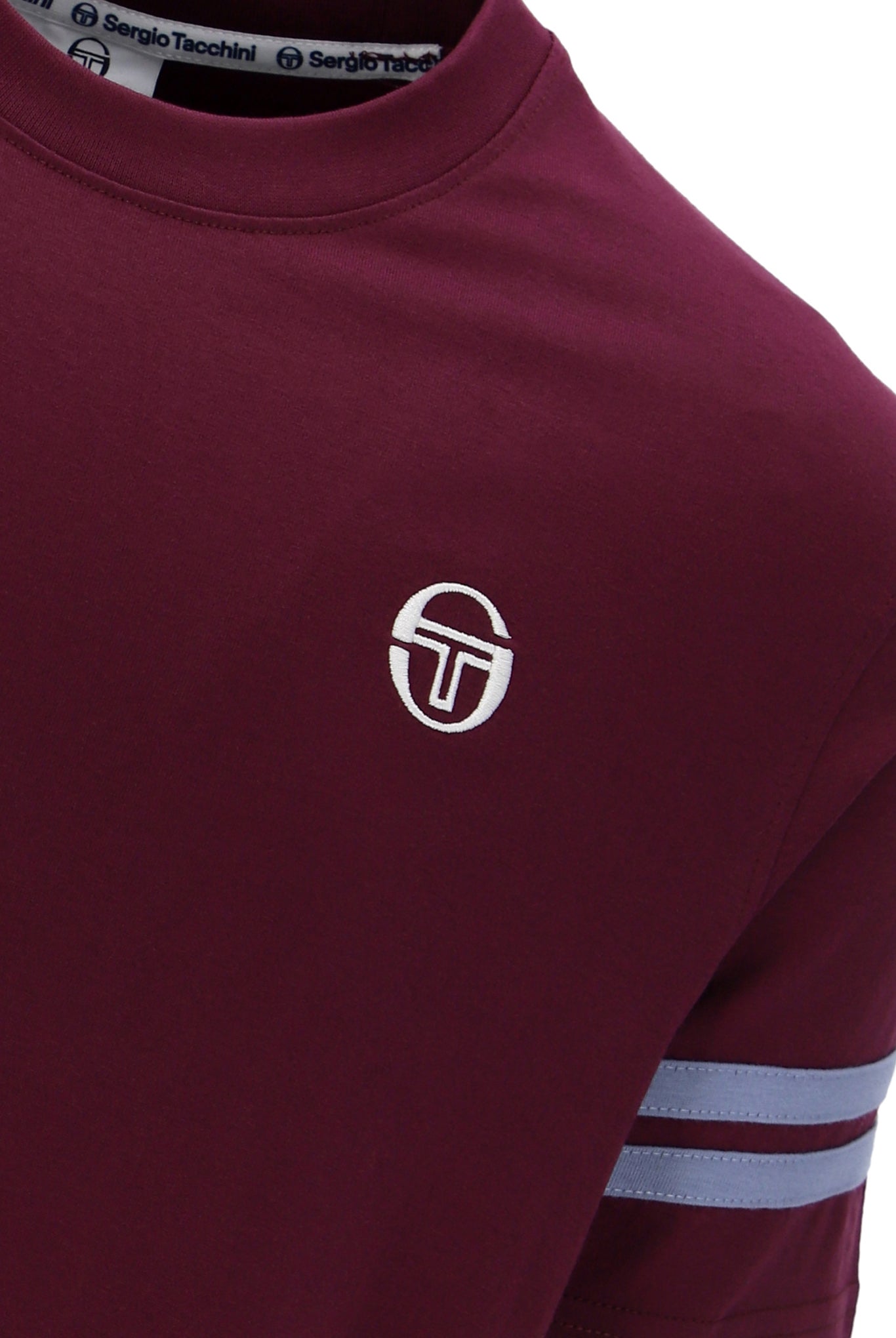 Sergio Tacchini Men's STM18376 SS Grello Crew Neck T Shirt Fig / Country Blue