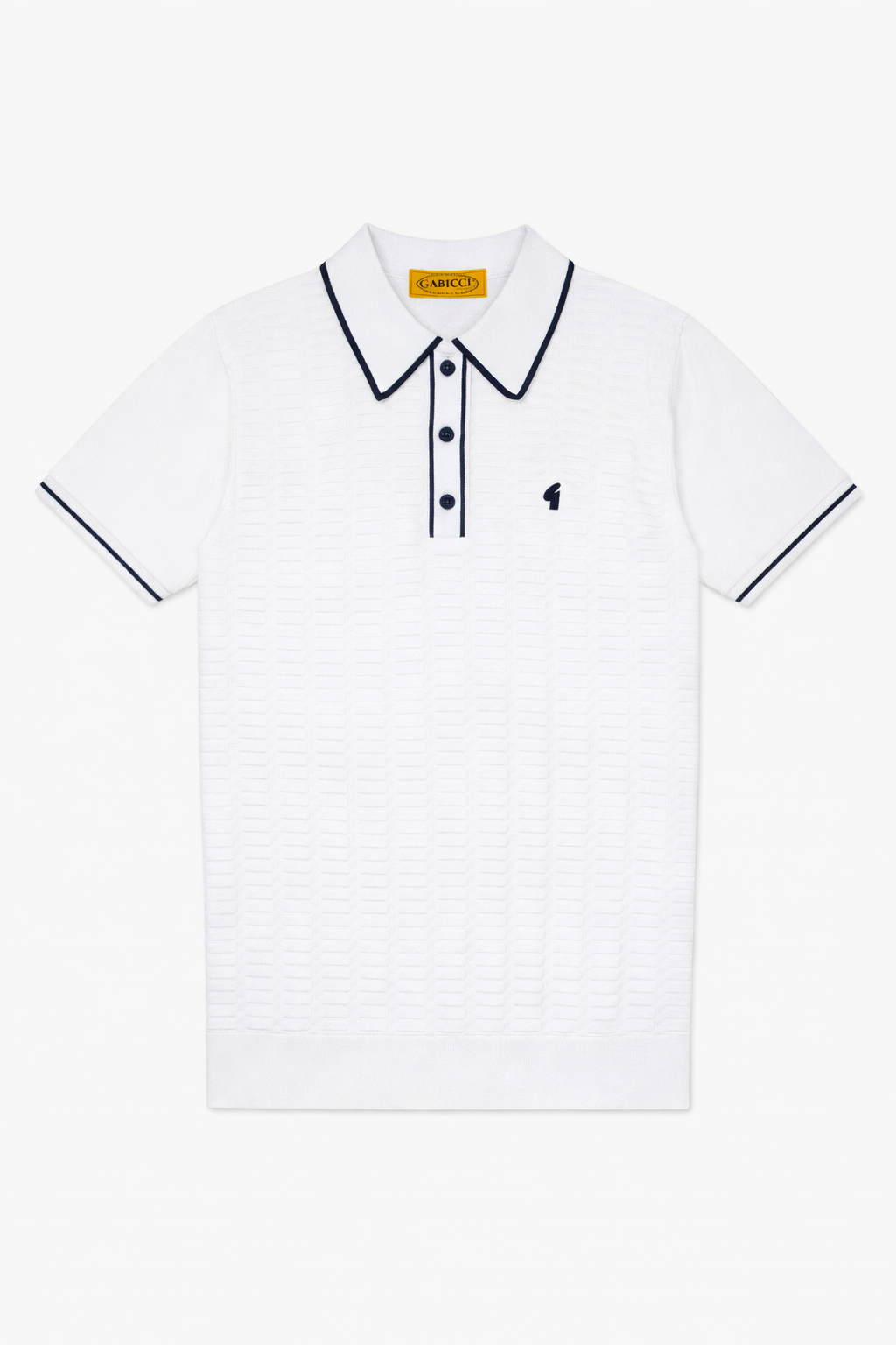 Gabicci Vintage Men's V56GM22 Ronnie SS Polo Shirt White