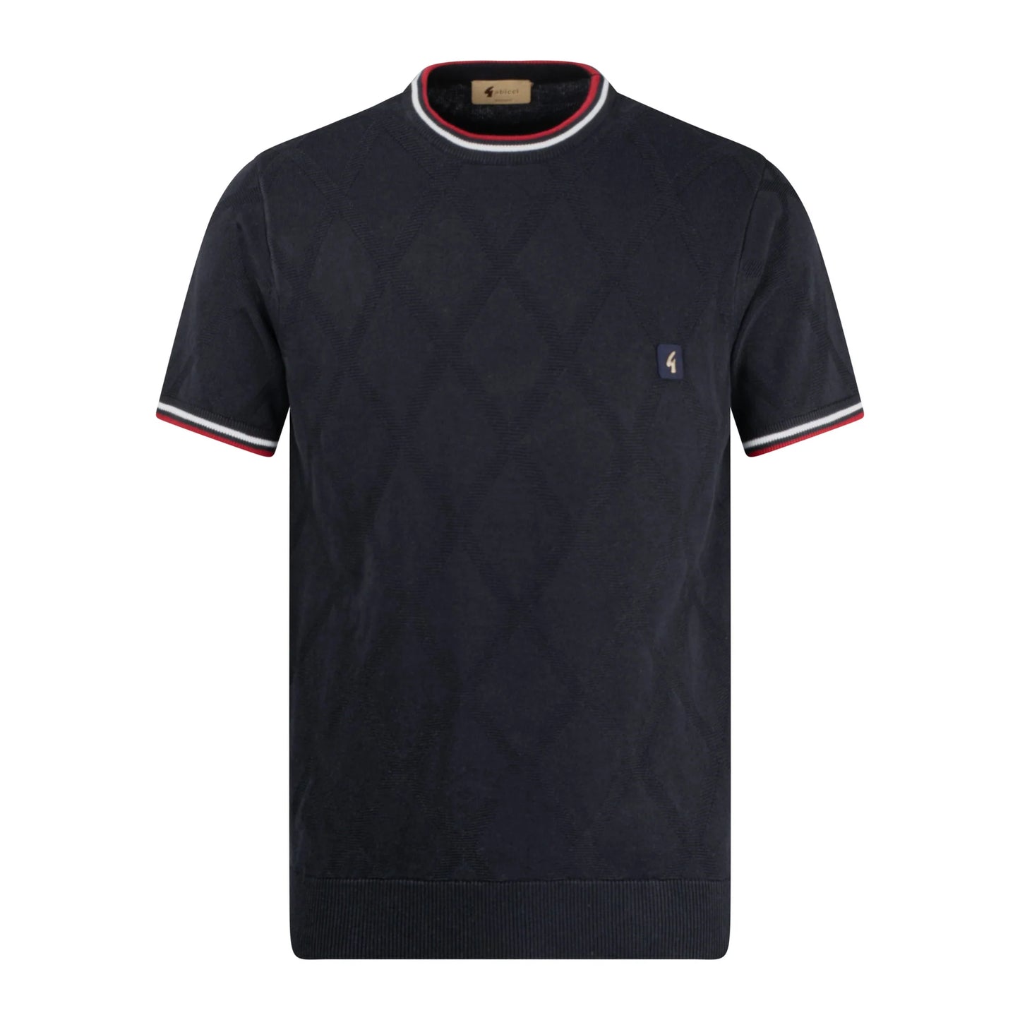 Gabicci Vintage Men's V56GM17 Santino Crew Neck T-Shirt Navy Blue