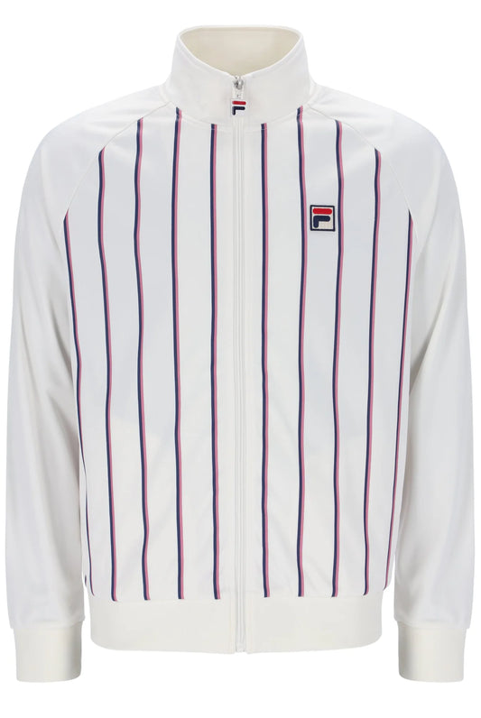 Fila Vintage Men's Hudson Stripe Track Top Gardenia