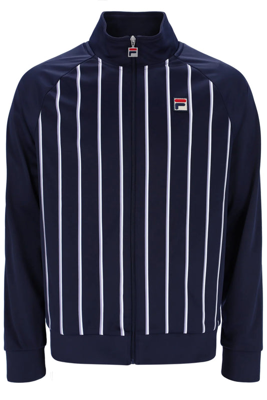 Fila Vintage Men's Hudson Stripe Track Top Fila Navy