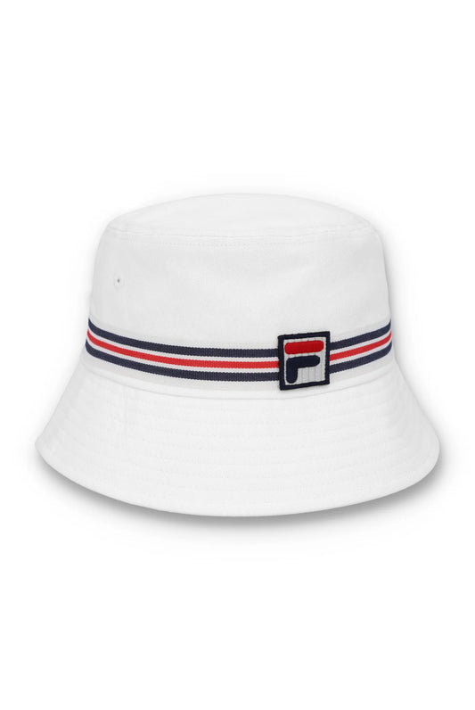 Fila Vintage Men's FHXS24004 Jojo Bucket Hat White