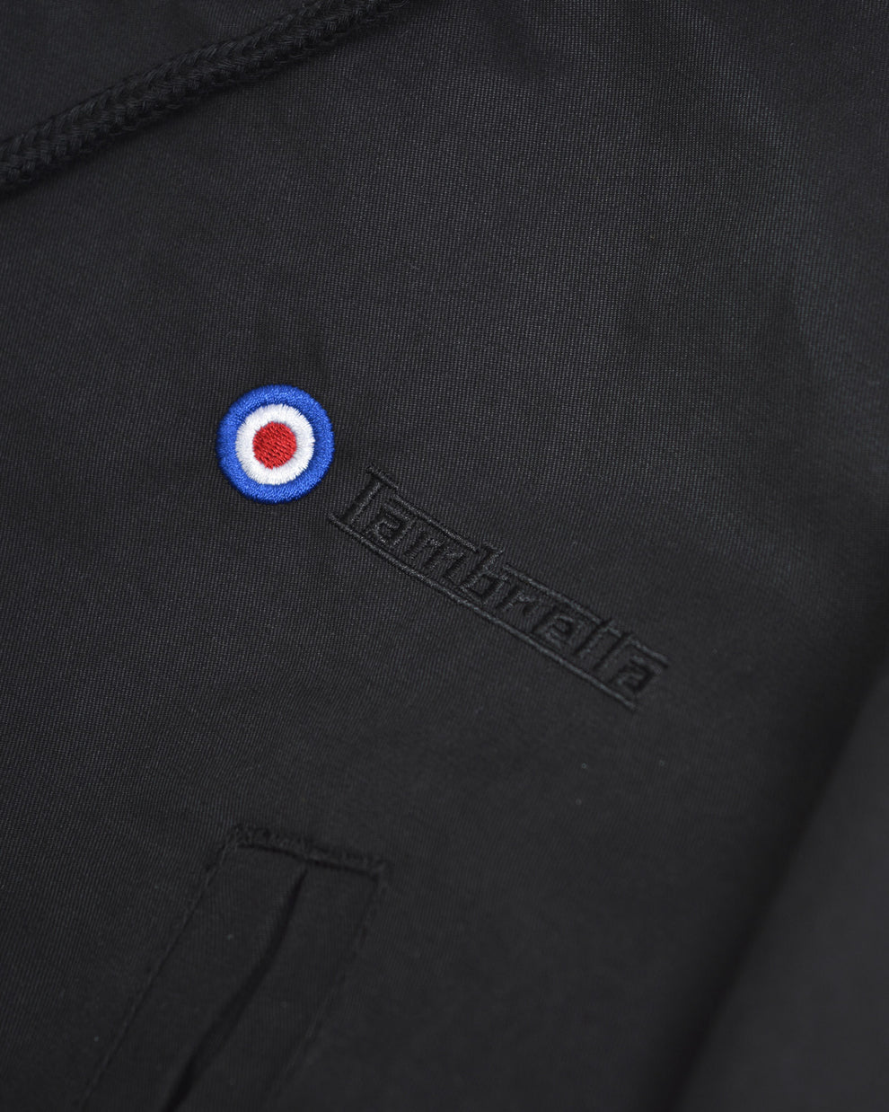 Lambretta Men's LAMDS002 Shower Resistant Parka Coat Black