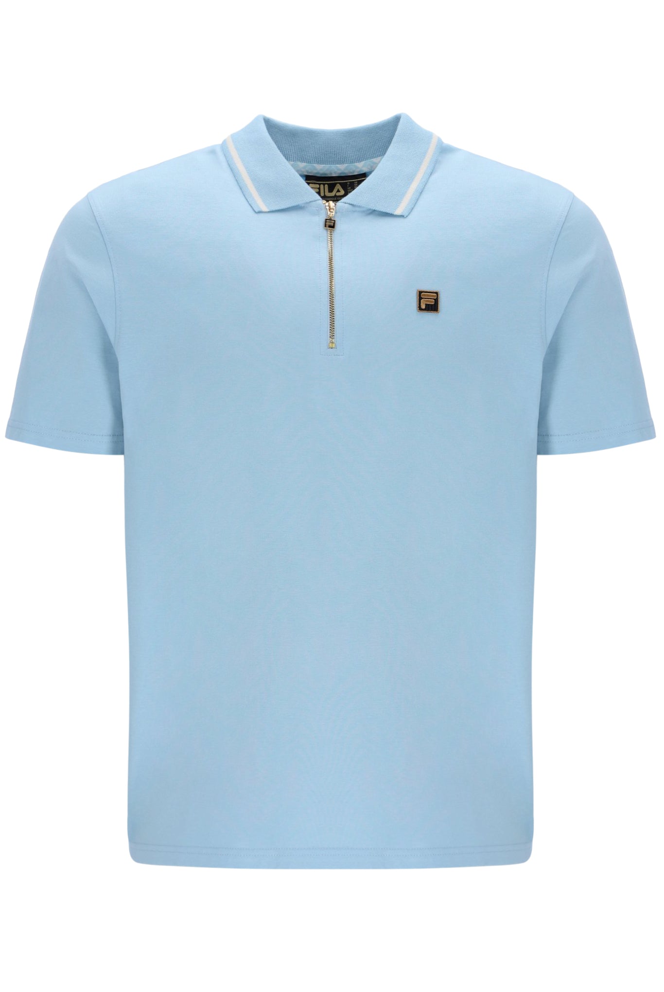 Fila Vintage Men's Lemar Premium Essential Polo Shirt Summer Song Blue