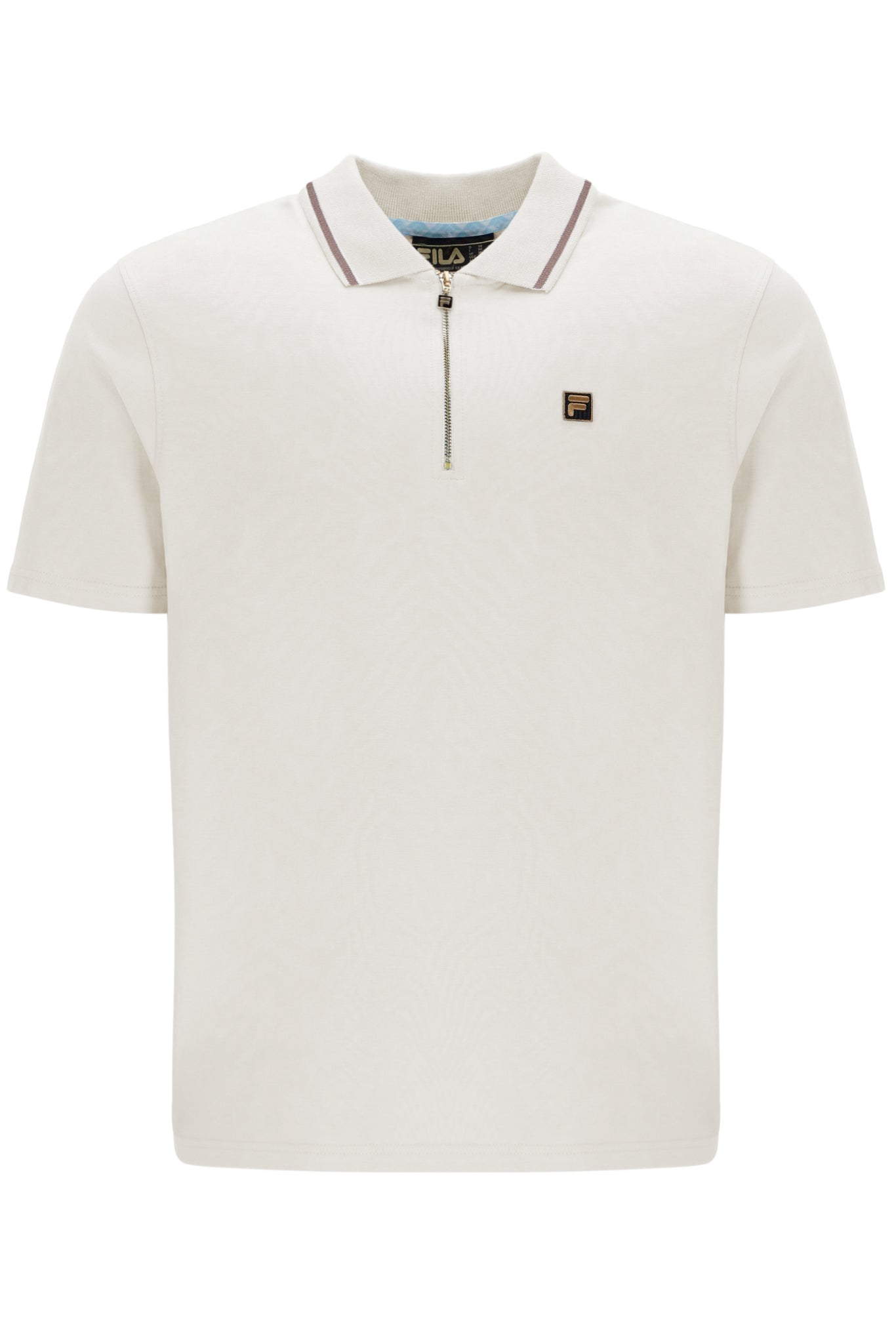 Fila Vintage Men's Lemar Premium Essential Polo Shirt Egret Beige