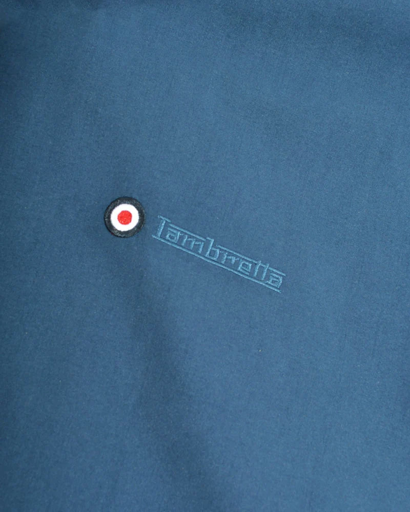 Lambretta Men's LMBBHH1 Shower Resistant Classic Harrington Jacket Dark Blue