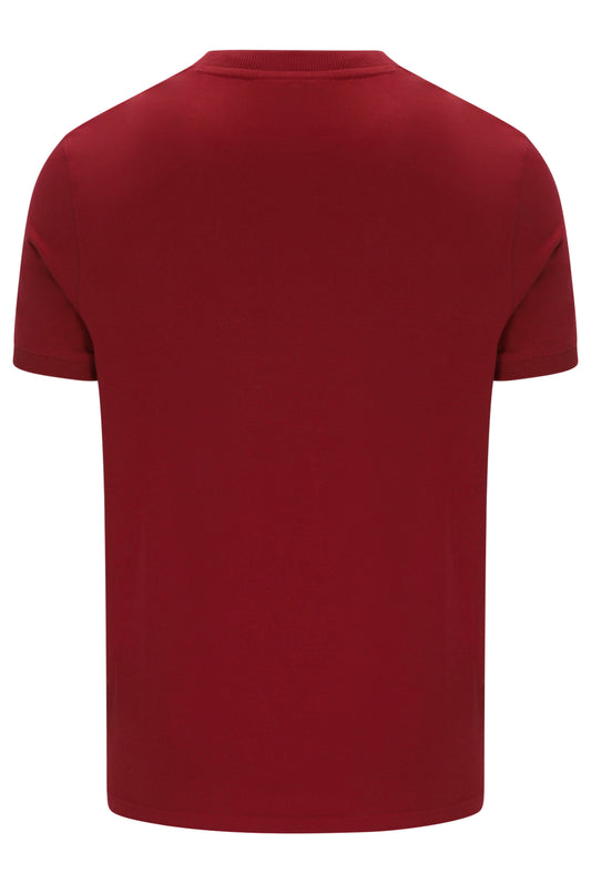 Sergio Tacchini STM14593 SS Master Crew Neck T Shirt Merlot / Maritime Blue