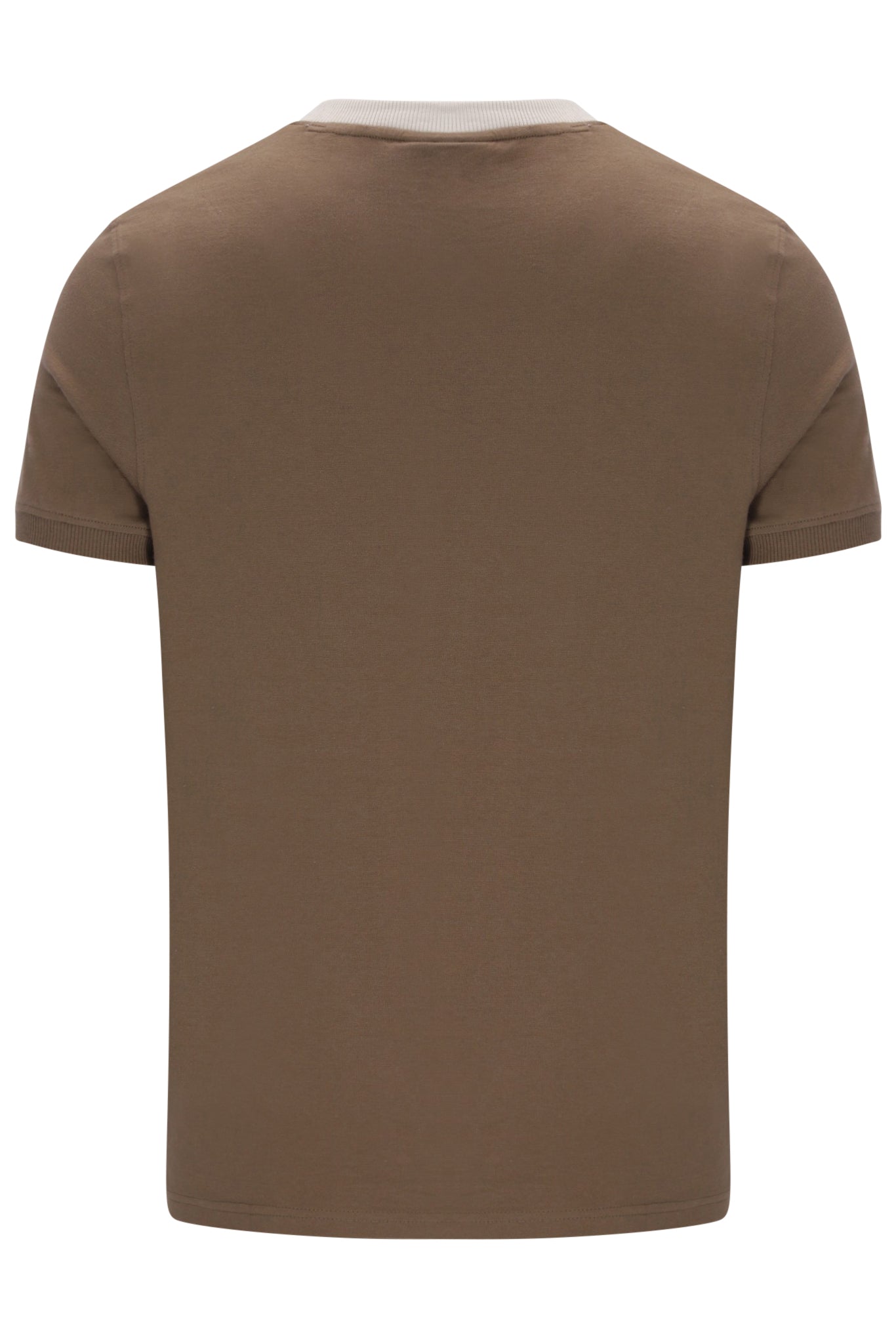 Sergio Tacchini Men's STM14593 SS Master Crew Neck T Shirt Shitake / Gardenia