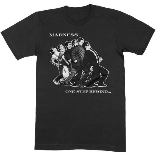 Madness Official One Step Beyond Design T Shirt Black