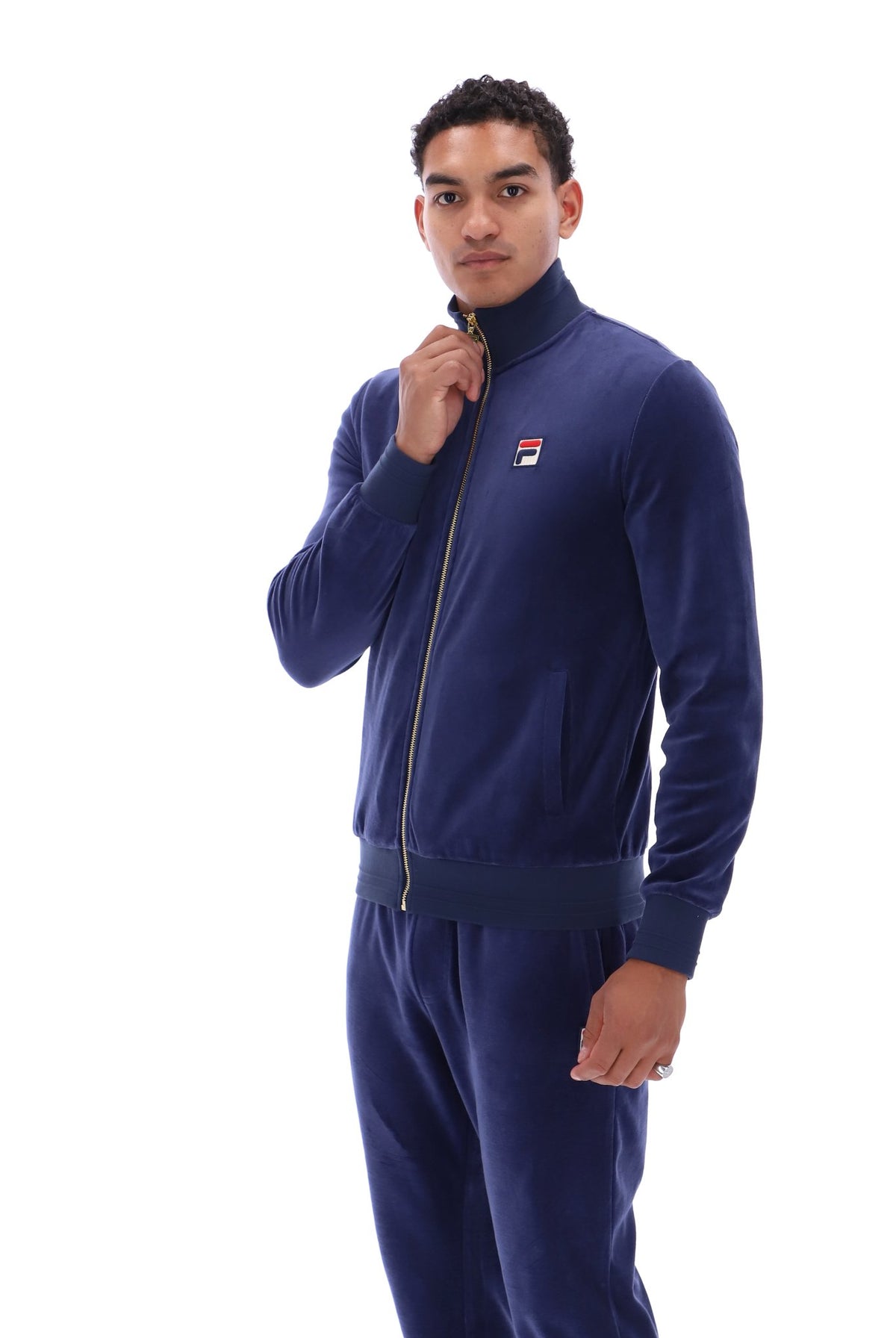 Fila Vintage Nero 2 Velour Track Top Fila Navy