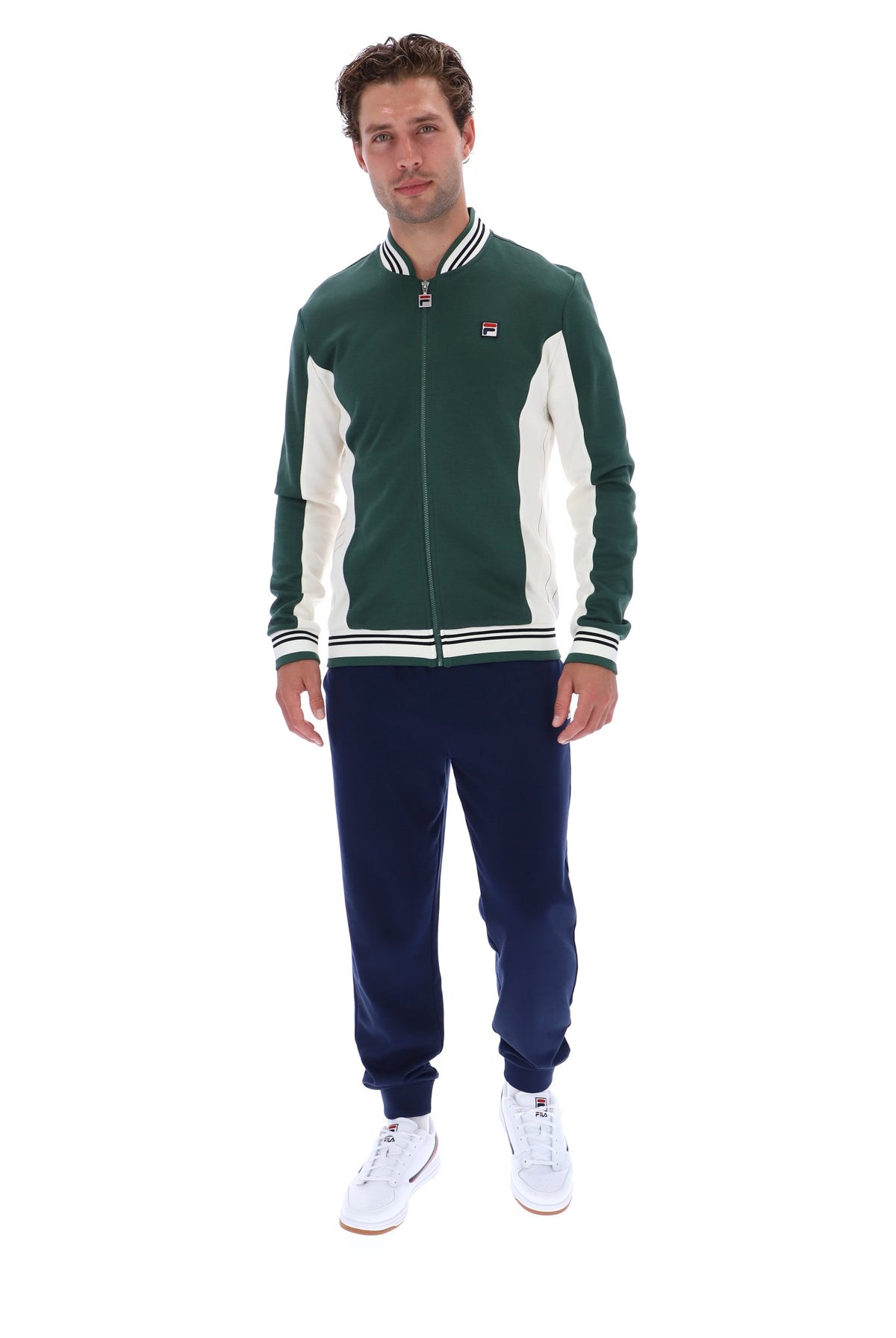 Fila Vintage Settanta 2 Track Top Pine Needle / Gardenia / Black