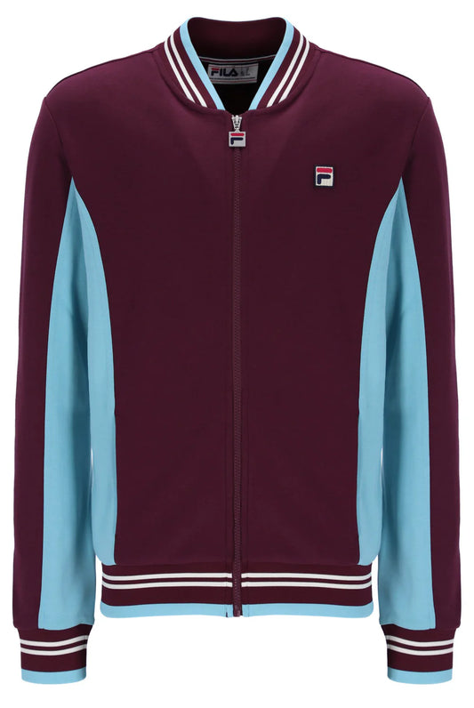 Fila Vintage Men's Settanta 2 Track Top Fig / Milky Blue / Gardenia