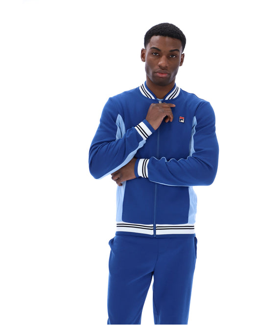 Fila Vintage Men's Settanta 2 Track Top Limoges / Frozen Fjord / Black / White