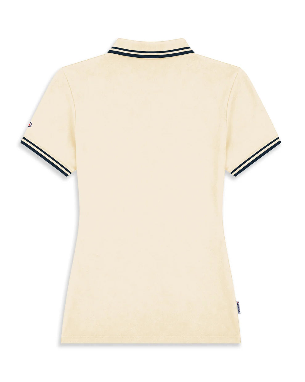 Lambretta Ladies SS0983 Twin Tipped Polo Shirt Ecru / Navy