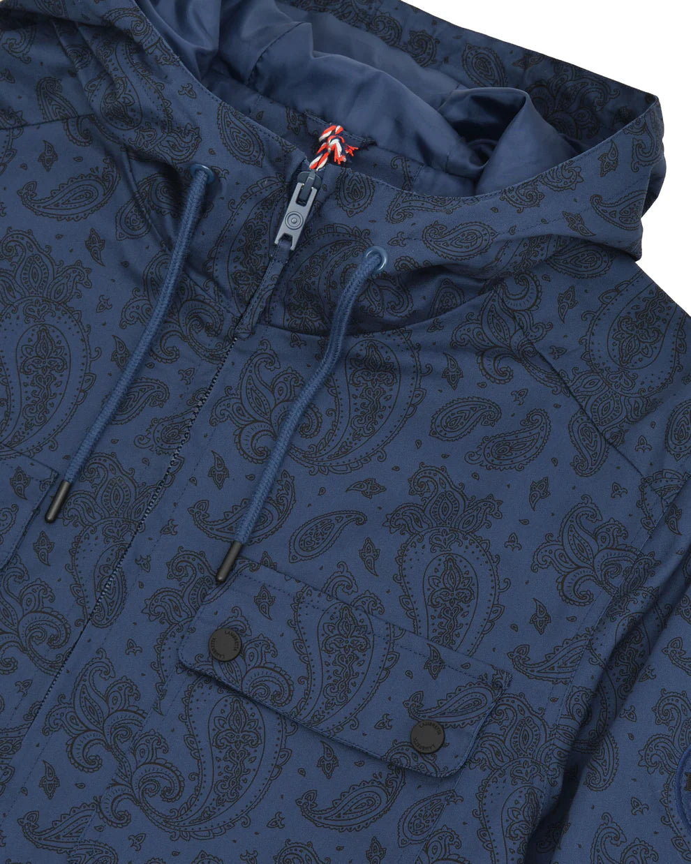 Lambretta Men's SS1518 Paisley Field Jacket Navy Blue