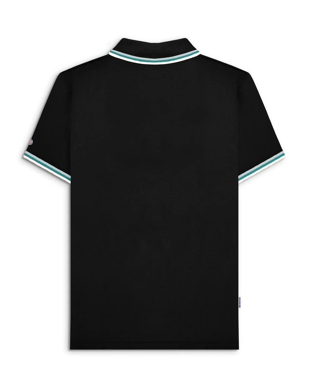 Lambretta Men's SS1650 Triple Tipped Polo Shirt Black / Celestial / Dark Blue / Jet