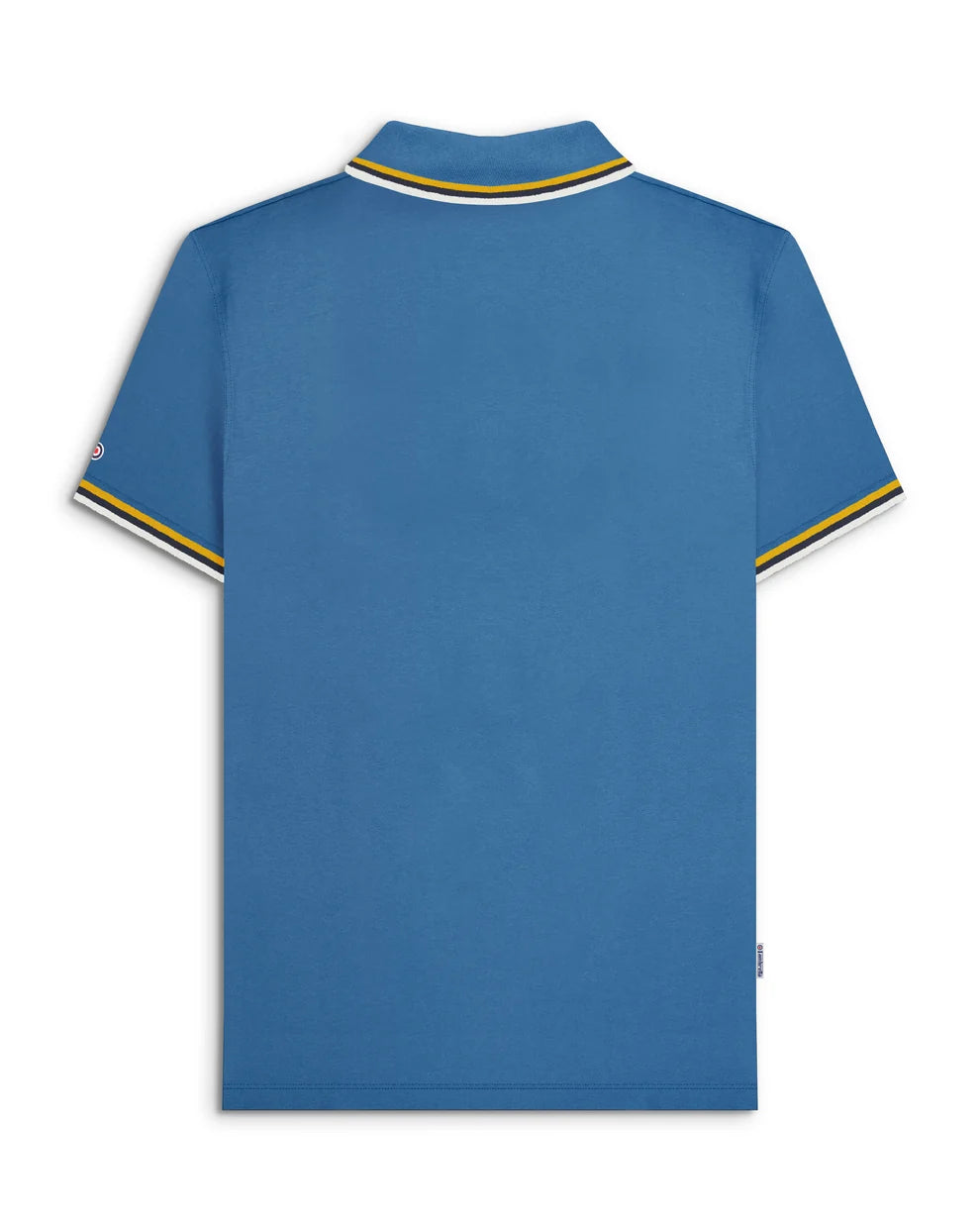 Lambretta Men's SS1650 Triple Tipped Polo Shirt Dark Blue / Gold / Navy / Jet Stream
