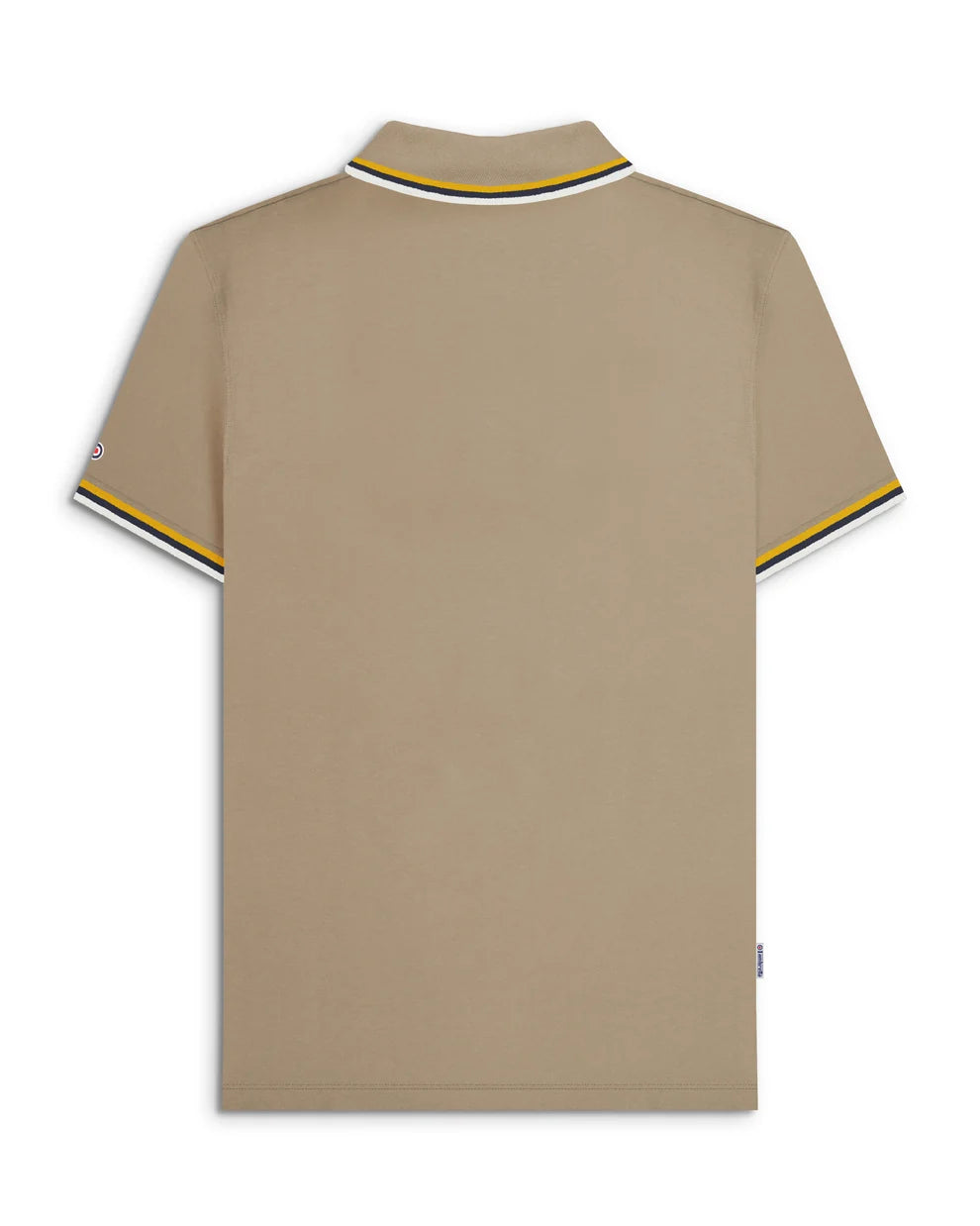 Lambretta Men's SS1650 Triple Tipped Polo Shirt Lead Grey / Gold / Navy / Jet Stream