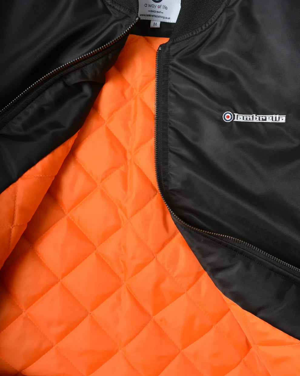 Lambretta SS7061 MA-1 Bomber Jacket Black