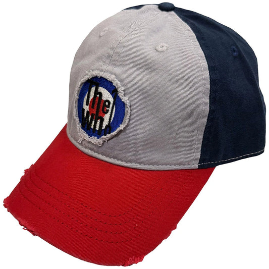 The Who Official Target Logo Tricolour Baseball Cap