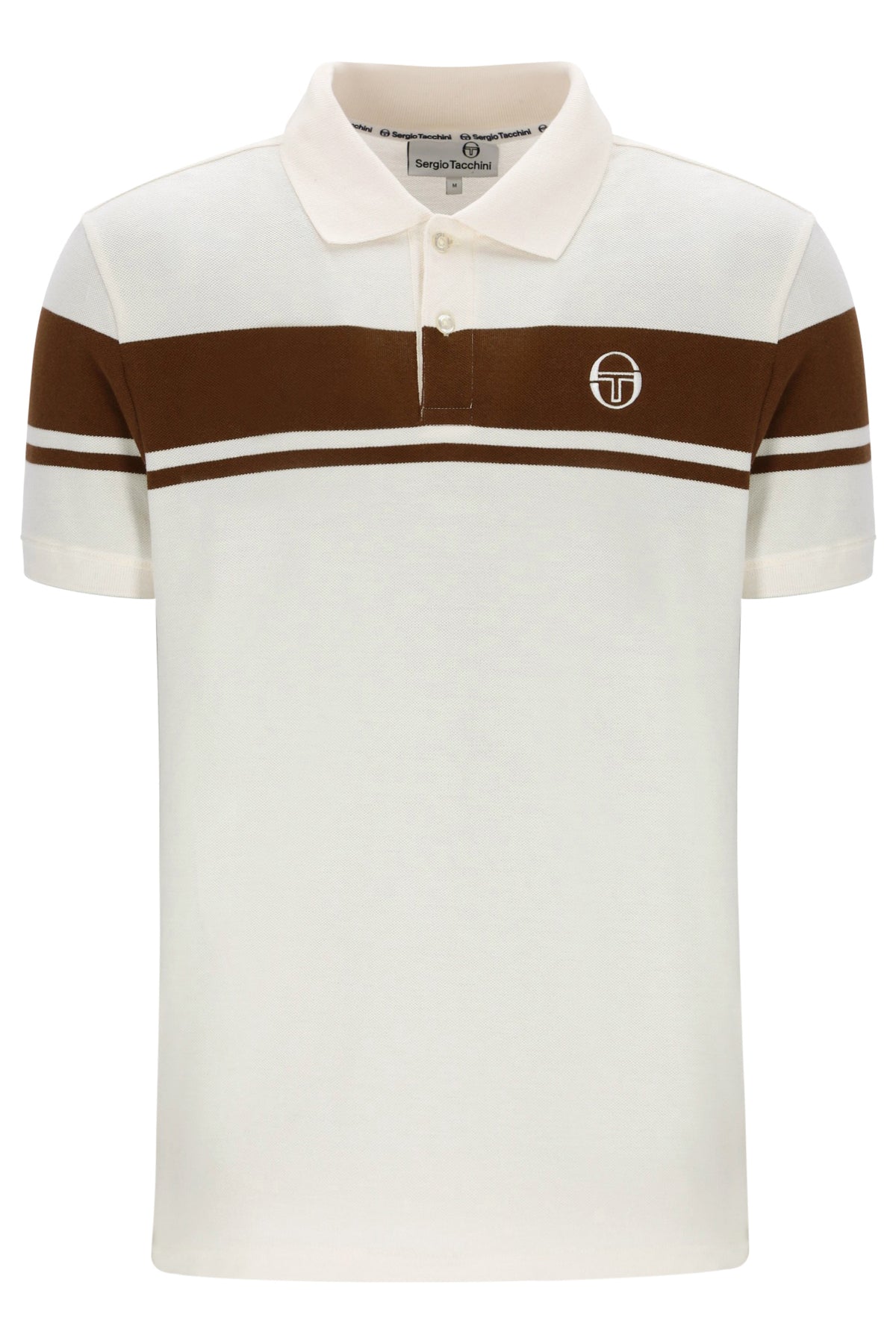 Sergio Tacchini STM14554 SS Young Line Polo Shirt Gardenia / Potting Soil
