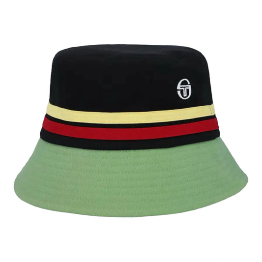 Sergio Tacchini Men's STA14015 Stonewoods Bucket Hat Black / Jade Green