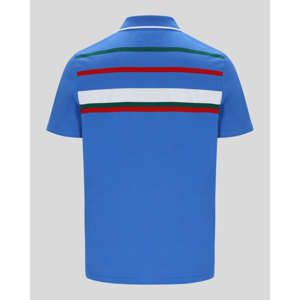 Sergio Tacchini Men's SS Denver Stripe Polo Shirt Palace Blue