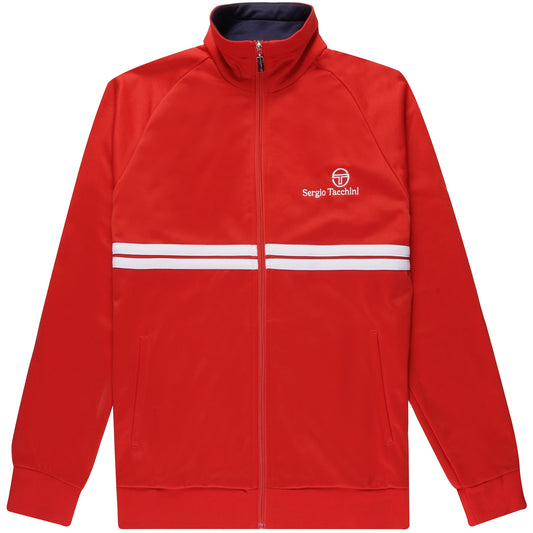 Sergio Tacchini Men's Dallas Track Top Adrenaline Rush Red