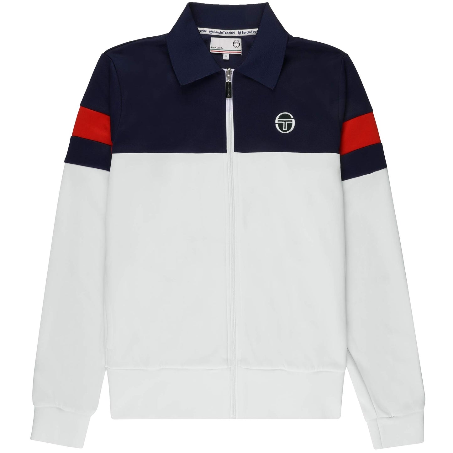 Sergio Tacchini Men's Tomme Track Top Maritime Blue White